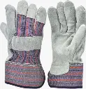 5 Pair Pack Leather palm work gloves cowhide leather suede finish
