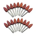 18Pcs Bullet Shape Abrasive Mounted Stone Grinding Tool for Dremel Rotary Tools