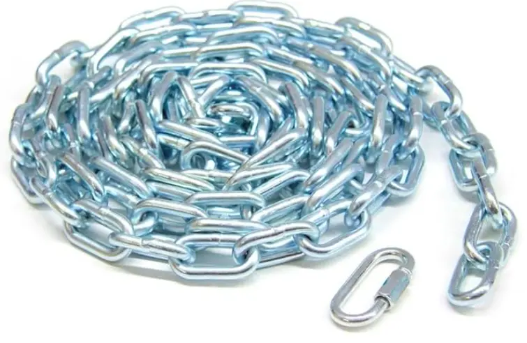 General Purpose Chain, Coil Chain, Grade 30, Proof Test, 800 lb. Safe Working Load, Galvanized Zinc-Plated