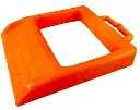 Pallet Jack Chock Heavy Duty Wheel Chock, Pallet Jack Stopper for Truck 14.2" Length x 11.2" Width x 2" Height (1 Piece/Package, Orange)