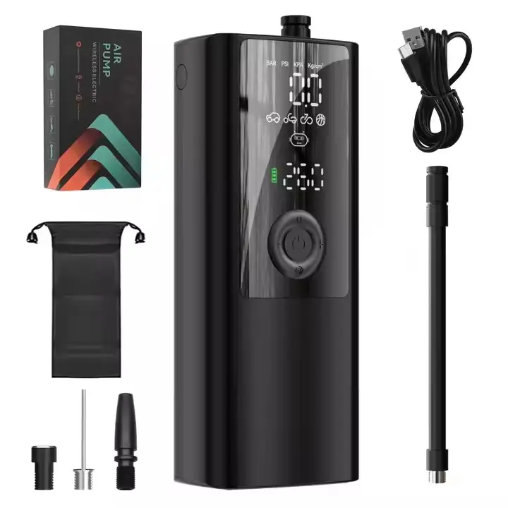 Wireless Electric Portable Rechargeable Car Air Compressor Pump Digital Tire Inflator 12V ABS Universal 