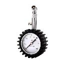 Heavy Duty Analog Tire Pressure Check Gauge 60PSI with 360 Degree Swivel Air Chuck