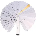 Stainless Steel Feeler Gauge Dual Marked Metric and Imperial Measuring Tool(0.04-0.88 mm, 32 Blades)