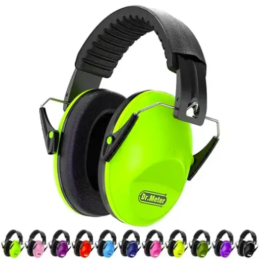 [801-AB-10] Adjustable Hearing Protection Earmuffs for Monster Jam, Autism Sensory, Concerts, Fireworks