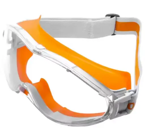 [804-HA-10] Concealer Clear Anti-Fog Dual Mold Safety Goggle Clear Len