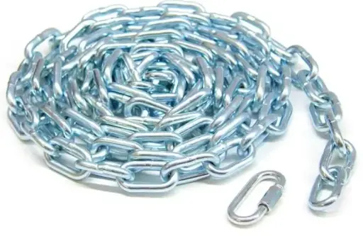 General Purpose Chain, Coil Chain, Grade 30, Proof Test, 800 lb. Safe Working Load, Galvanized Zinc-Plated