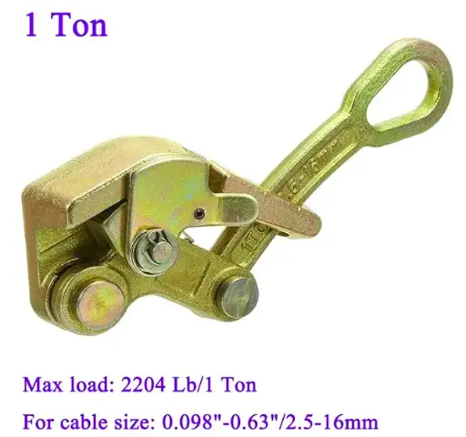 Cable Grip Wire Gripper Steel Cable Puller Tool for Wire Rope,Pulling 2204 Lbs (1Tons)