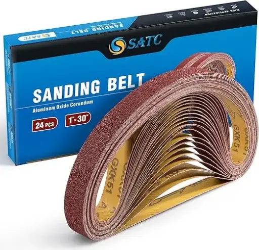 S SATC SANDING BELT PACK 36/40/60/80/120/150/180/240/320/400 Grits  ASSORTED GRITS Aluminum Oxide for Sander