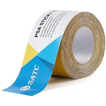S SATC 10ROLLS-CTN PSA LONGBOARD SANDPAPER 20 YARD CONTINUOUS ROLL 2-3/4" WIDE SELF-ADHESIVE STICKYBACK AUTOMOTIVE SANDING