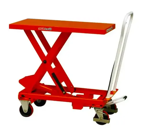 [593-PA-50] Lift Trolley Hand Hydraulic Scissor Lift Table Single Scissor Lifter Mechanism Lift Table Price Hydraulic Pallet Trolley