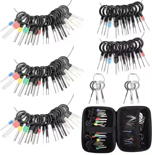 [275-BJ-10] Terminal Removal Tool Kit 82 Pcs Depinning Tool Electrical Connector Pin Removal Extractor Kit Terminal Release Tool Set for Automotive Car