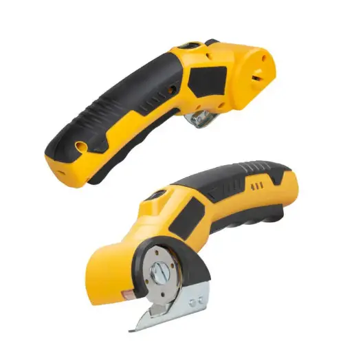 [302-AA-05] 4.2V Lithium Battery Electric Scissor Cordless Scissors Rechargeable Power Electric Scissor Disc Shear Cloth Cutting Machine