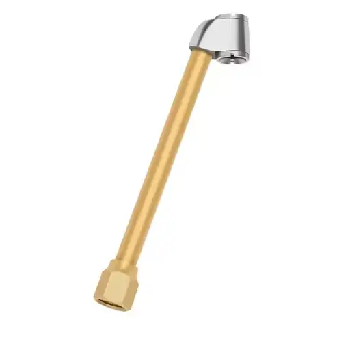 [275-DC-10] 1/4"NPT Straight Foot Dual Head Air Chuck Brass for Heavy Duty Trucks 